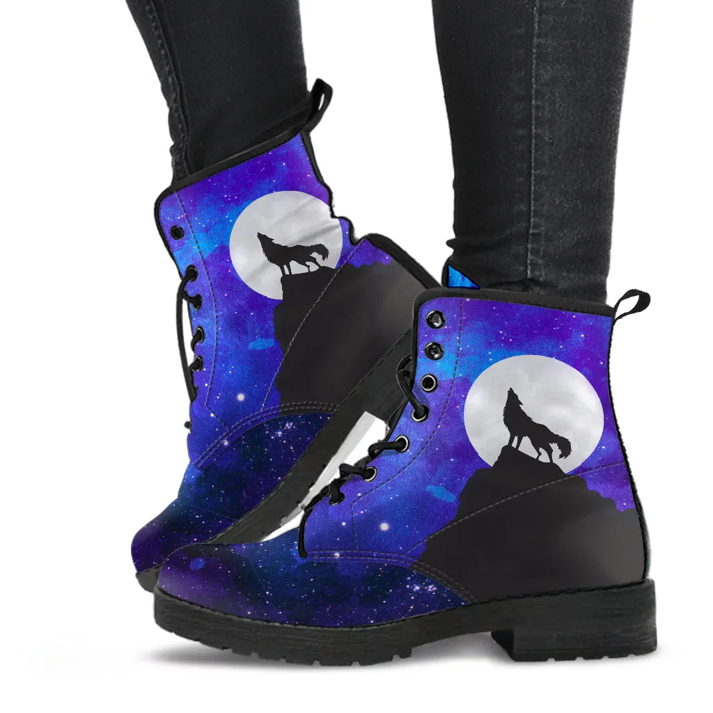 Howling Wolf Full Moon Vegan Boots