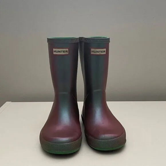 Hunter Nebula (HTF color) Girls Rain Boots 11/12 Toddler Girls