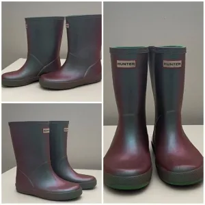 Hunter Nebula (HTF color) Girls Rain Boots 11/12 Toddler Girls