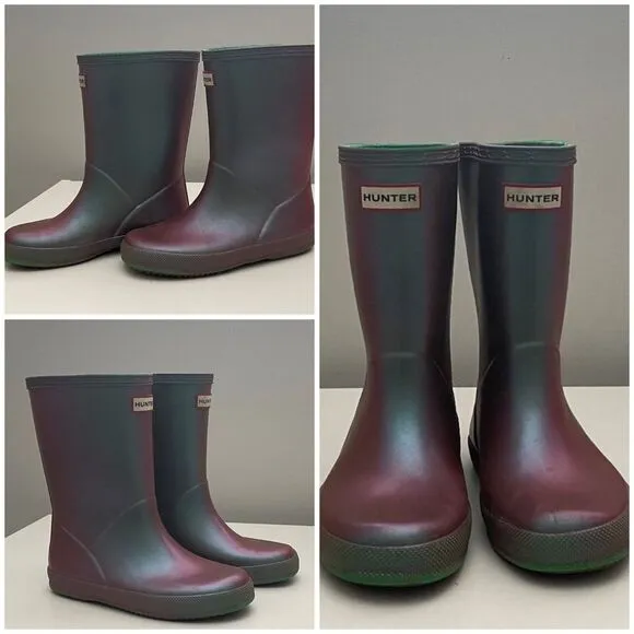 Hunter Nebula (HTF color) Girls Rain Boots 11/12 Toddler Girls