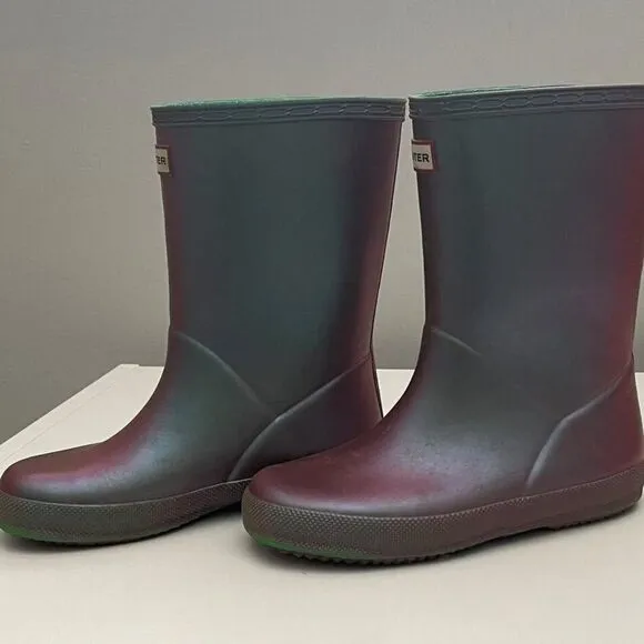 Hunter Nebula (HTF color) Girls Rain Boots 11/12 Toddler Girls