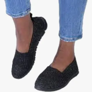 Hush Puppies Womens Nani Diamante Shoe Black