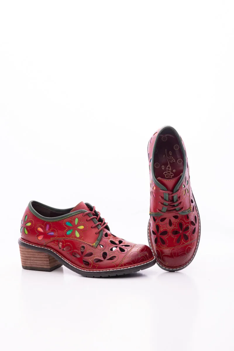 It Just Daisy Perforated Leather Oxford