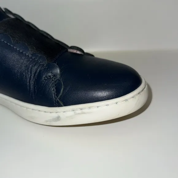 Jacadi Paris Girl Comfort Sneakers | Navy | size 37 EU (5 US youth) | EUC