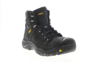 Keen Mt Vernon 6" 1016778 Mens Black Extra Wide Leather Lace Up Hiking Boots