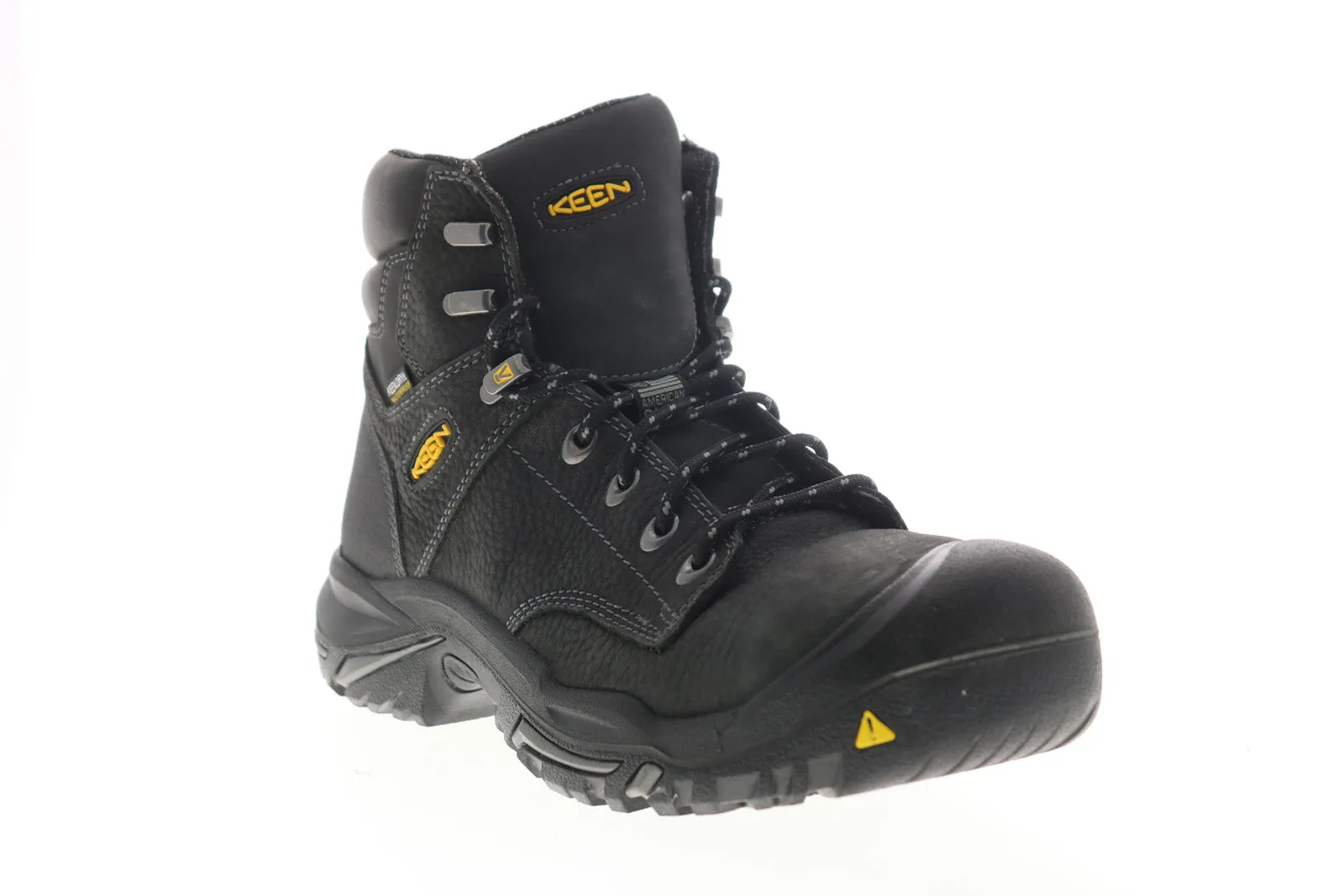 Keen Mt Vernon 6" 1016778 Mens Black Extra Wide Leather Lace Up Hiking Boots