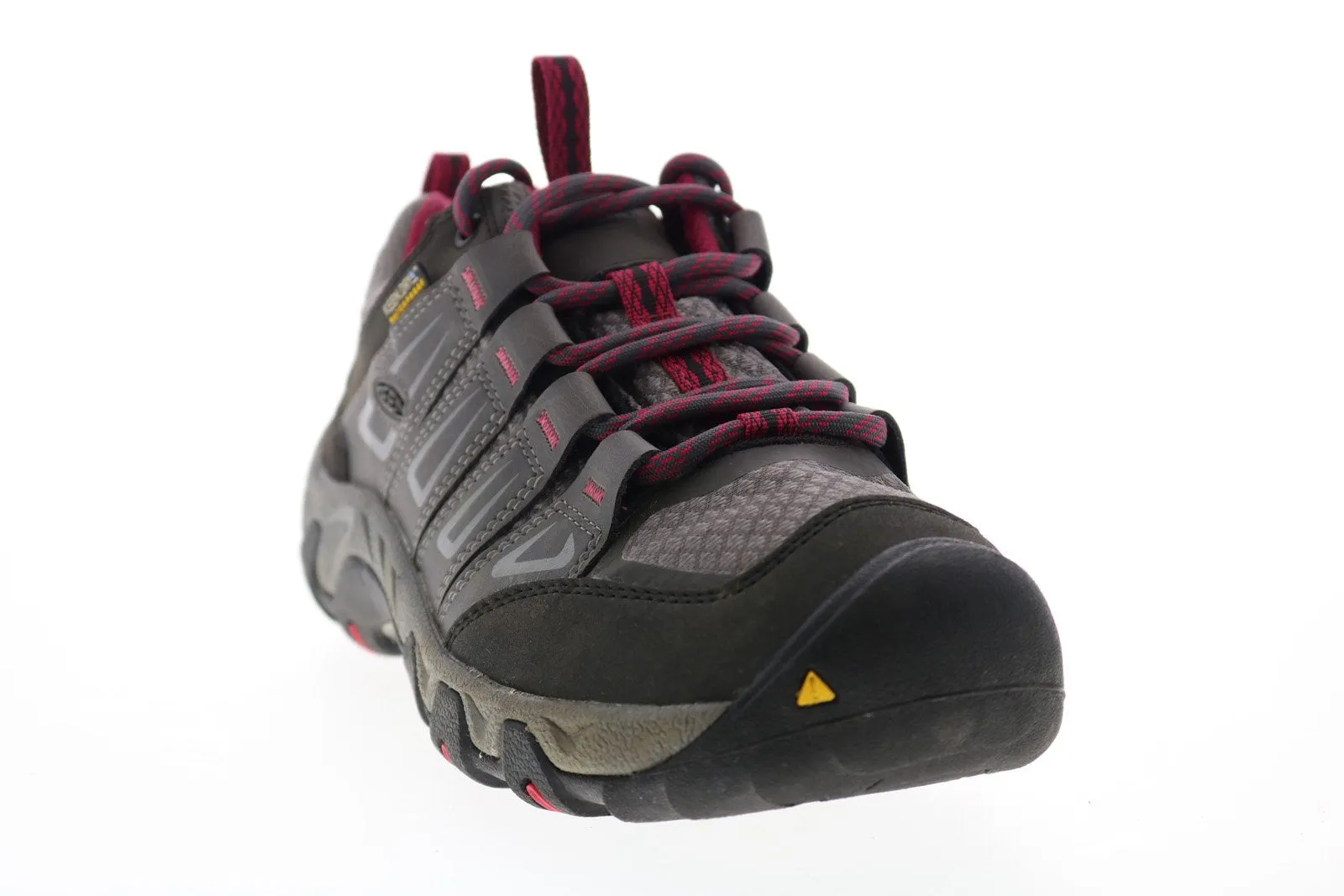 Keen Oakridge 1015359 Womens Gray Leather Lace Up Athletic Hiking Shoes
