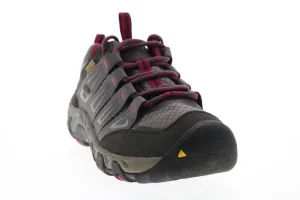 Keen Oakridge 1015359 Womens Gray Leather Lace Up Athletic Hiking Shoes