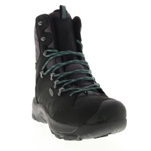 Keen Revel IV 1023622 Womens Black Wide Leather Lace Up Hiking Boots