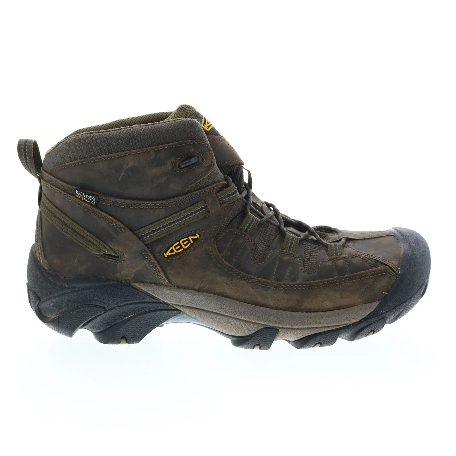 Keen Targhee II Waterproof Mid Wide 1018118 Mens Brown Wide Leather Hiking Boots