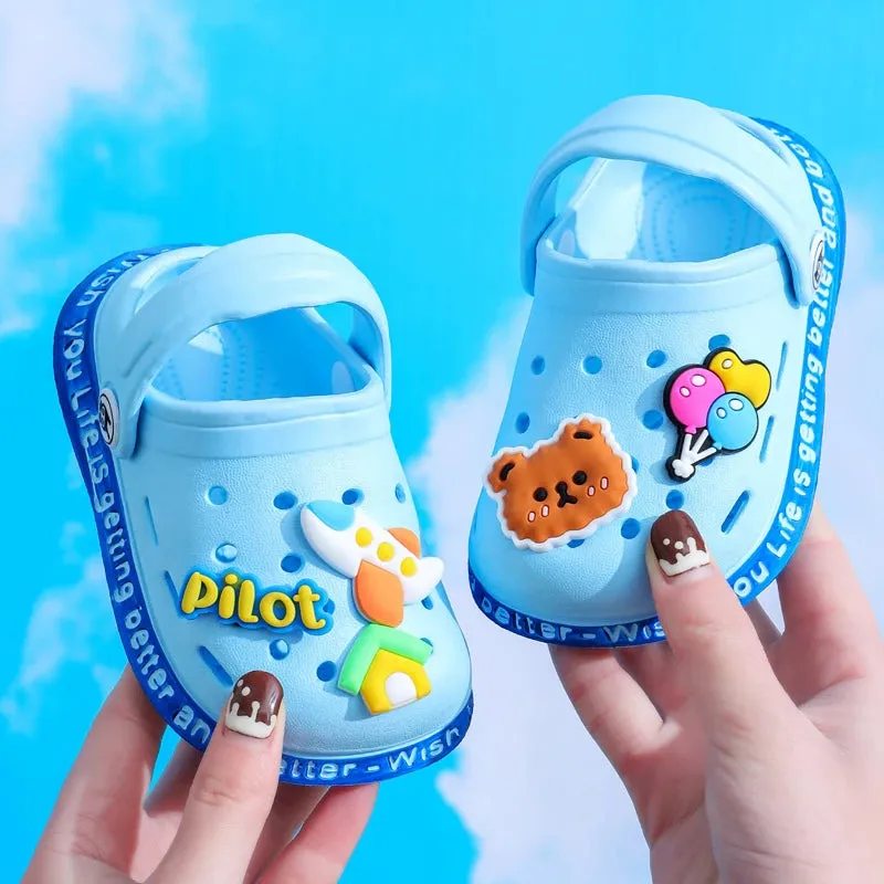 Kids Non-Slip Sandals - Cartoon DIY Design Shoes