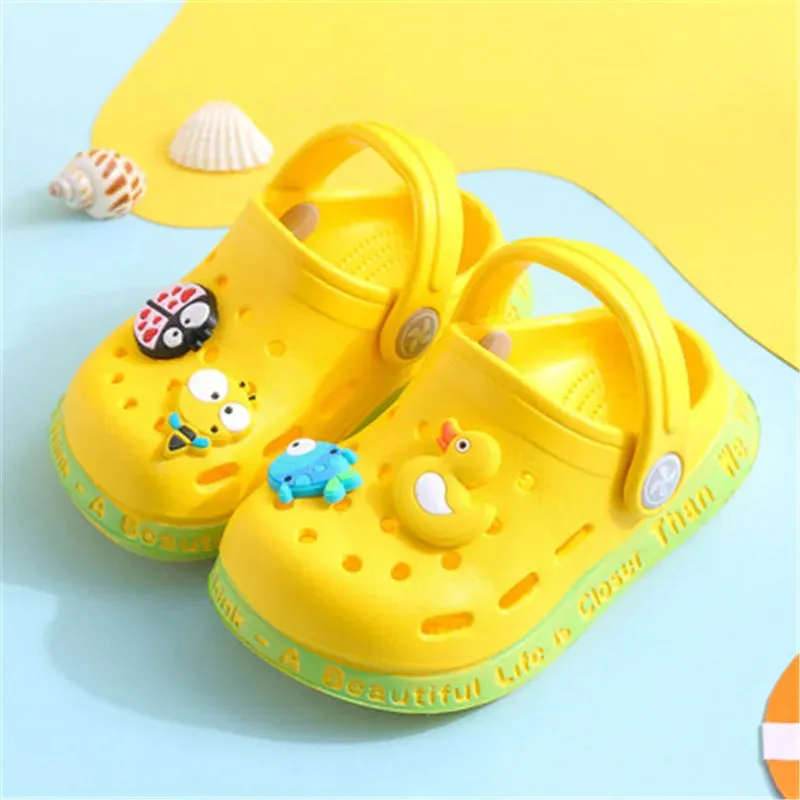 Kids Non-Slip Sandals - Cartoon DIY Design Shoes