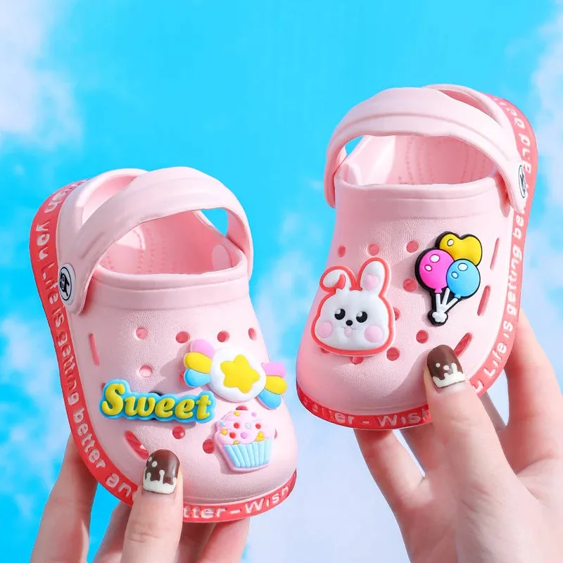 Kids Non-Slip Sandals - Cartoon DIY Design Shoes