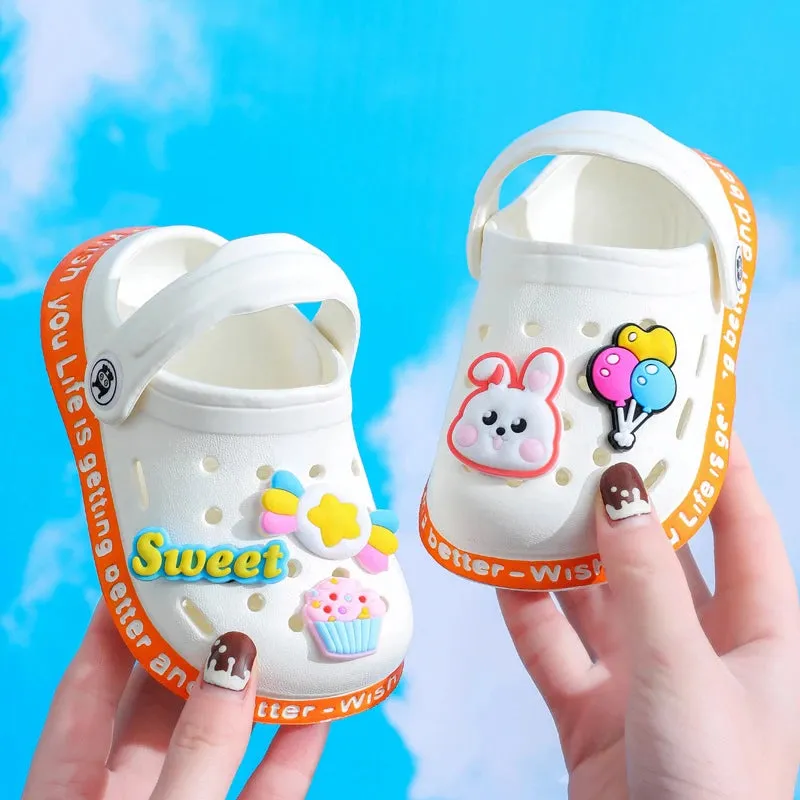 Kids Non-Slip Sandals - Cartoon DIY Design Shoes
