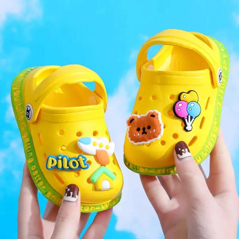 Kids Non-Slip Sandals - Cartoon DIY Design Shoes