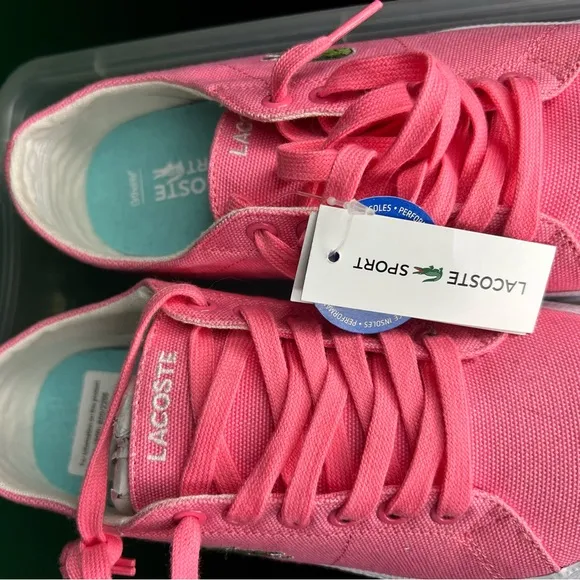 Lacoste sport pink sneakers