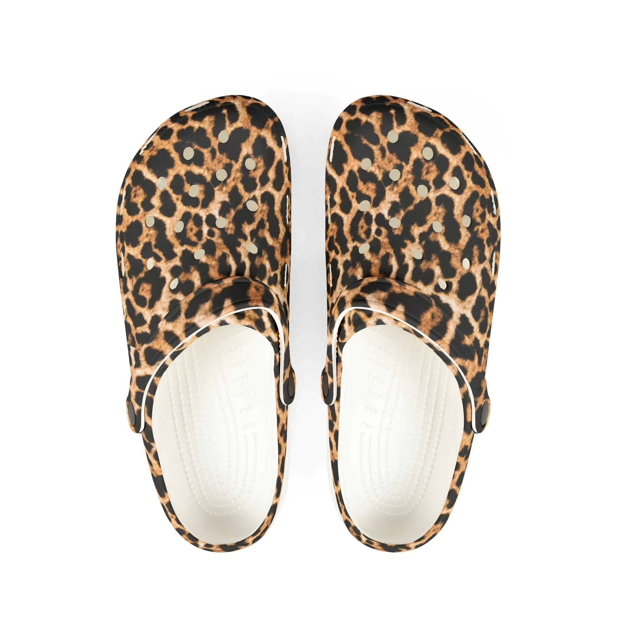 Leopard Print EVA Foam Rubber Clogs for Comfort and Style