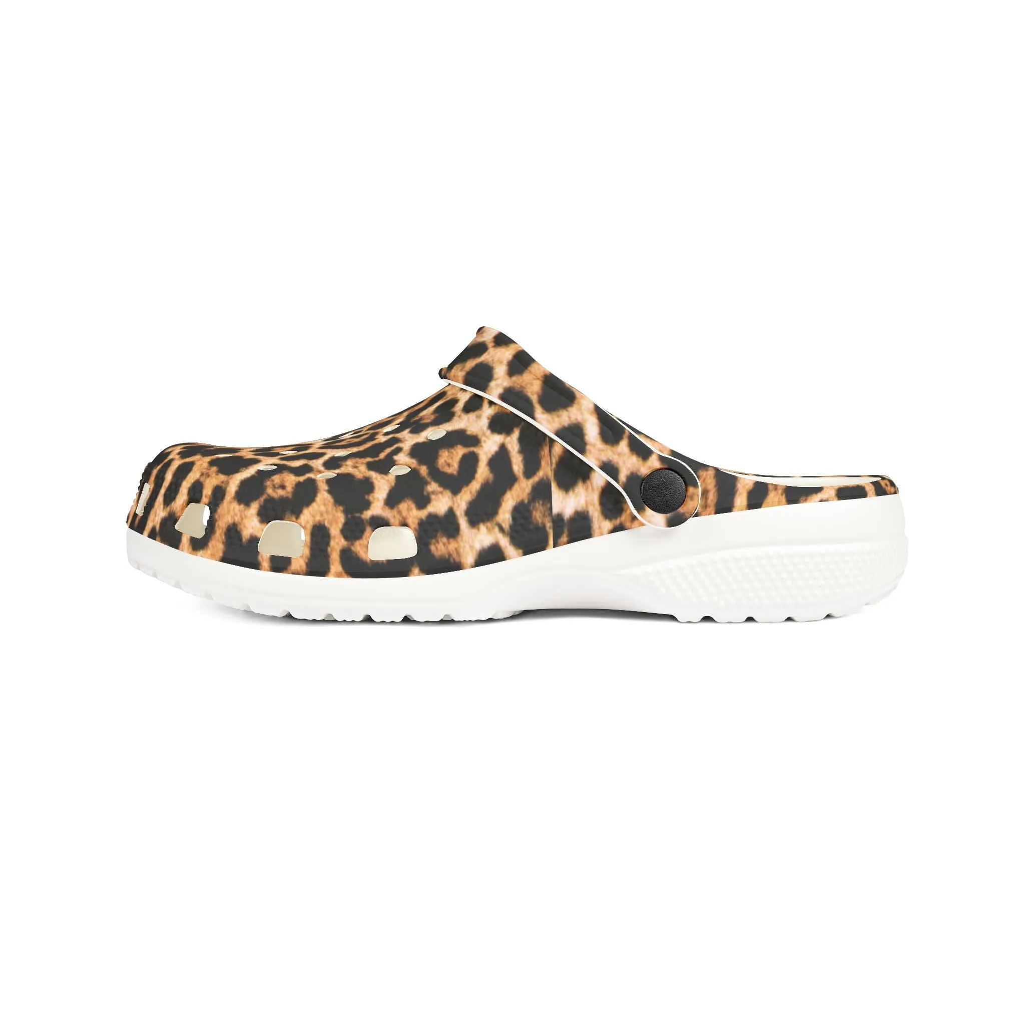 Leopard Print EVA Foam Rubber Clogs for Comfort and Style