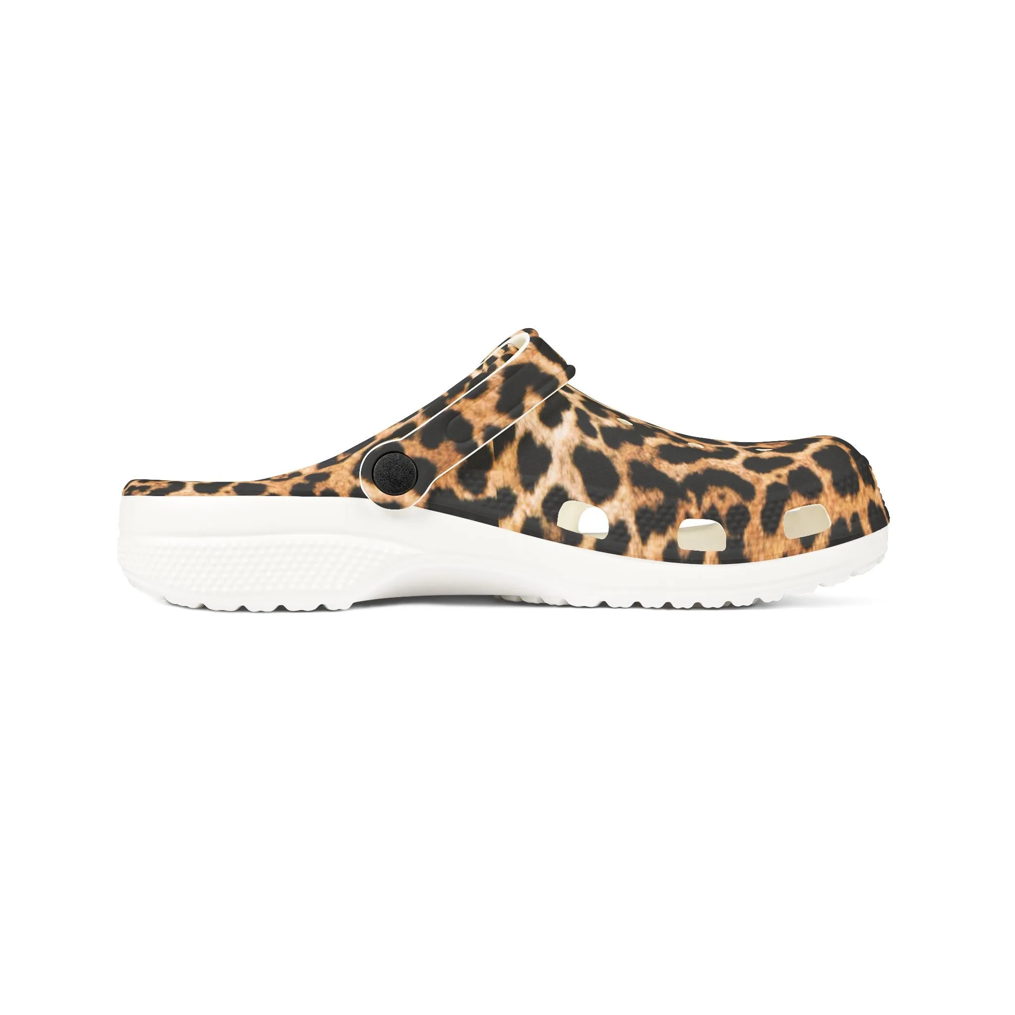 Leopard Print EVA Foam Rubber Clogs for Comfort and Style