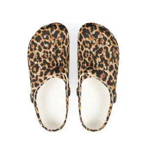 Leopard Print EVA Foam Rubber Clogs for Comfort and Style