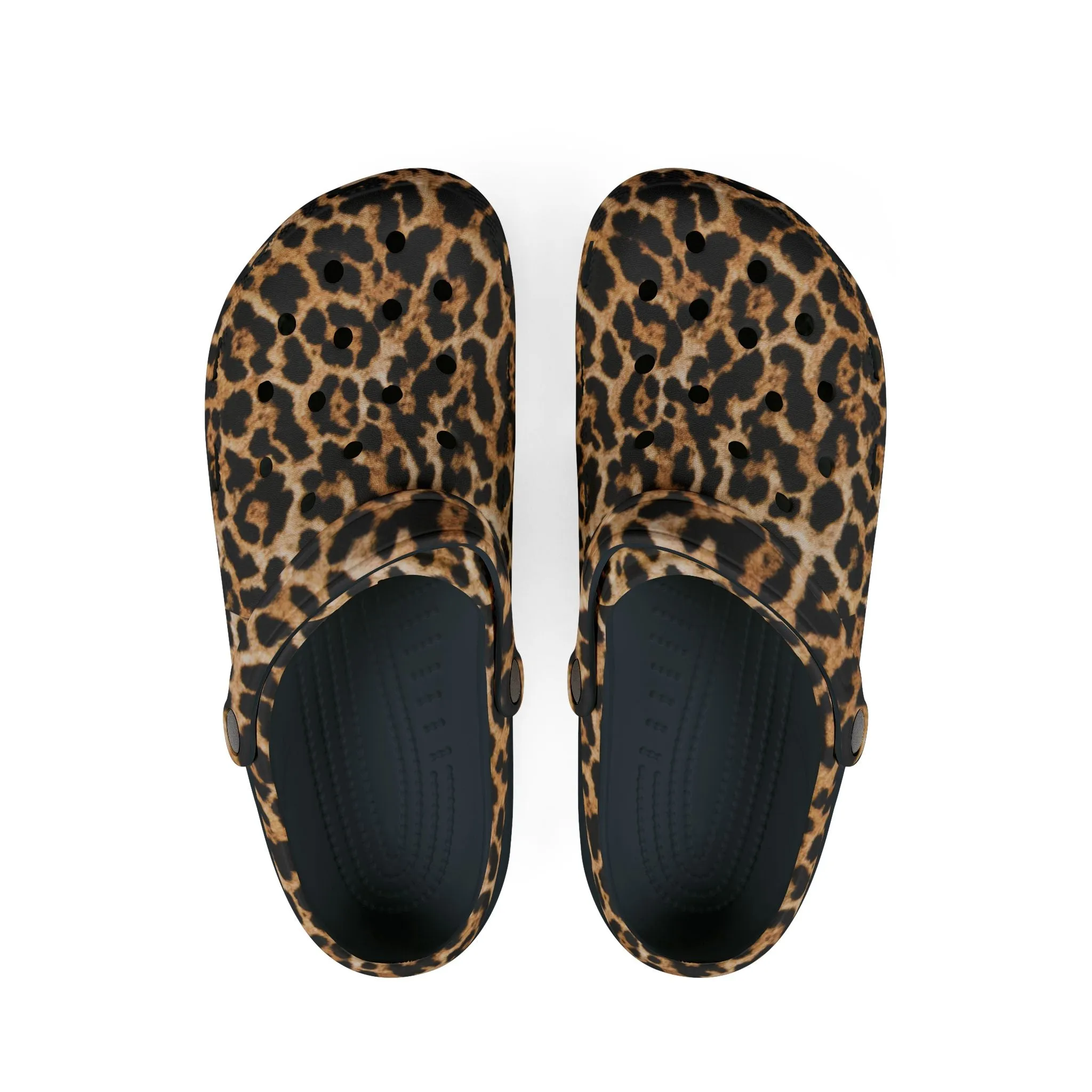 Leopard Print EVA Foam Rubber Clogs for Comfort and Style