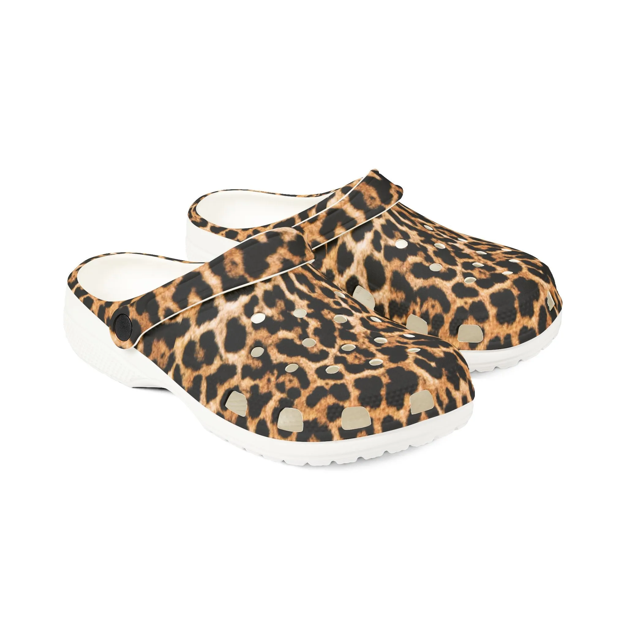 Leopard Print EVA Foam Rubber Clogs for Comfort and Style