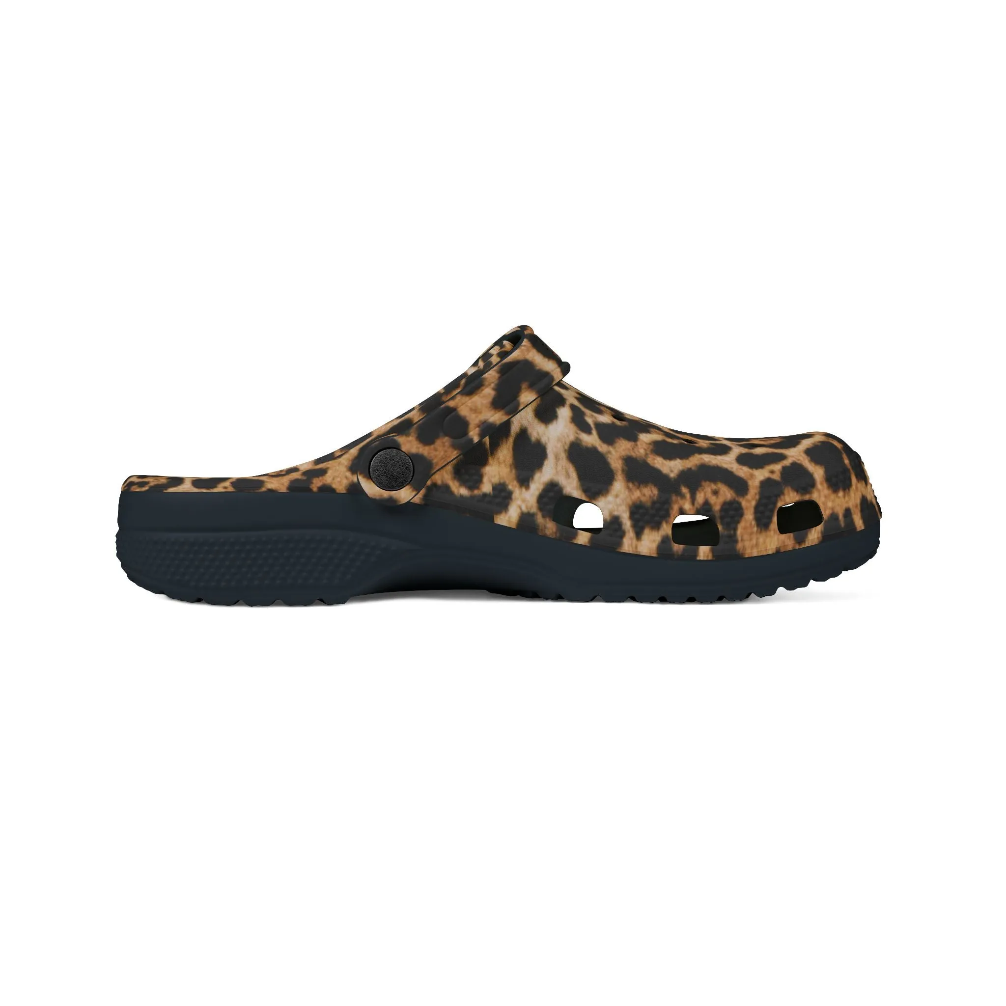 Leopard Print EVA Foam Rubber Clogs for Comfort and Style