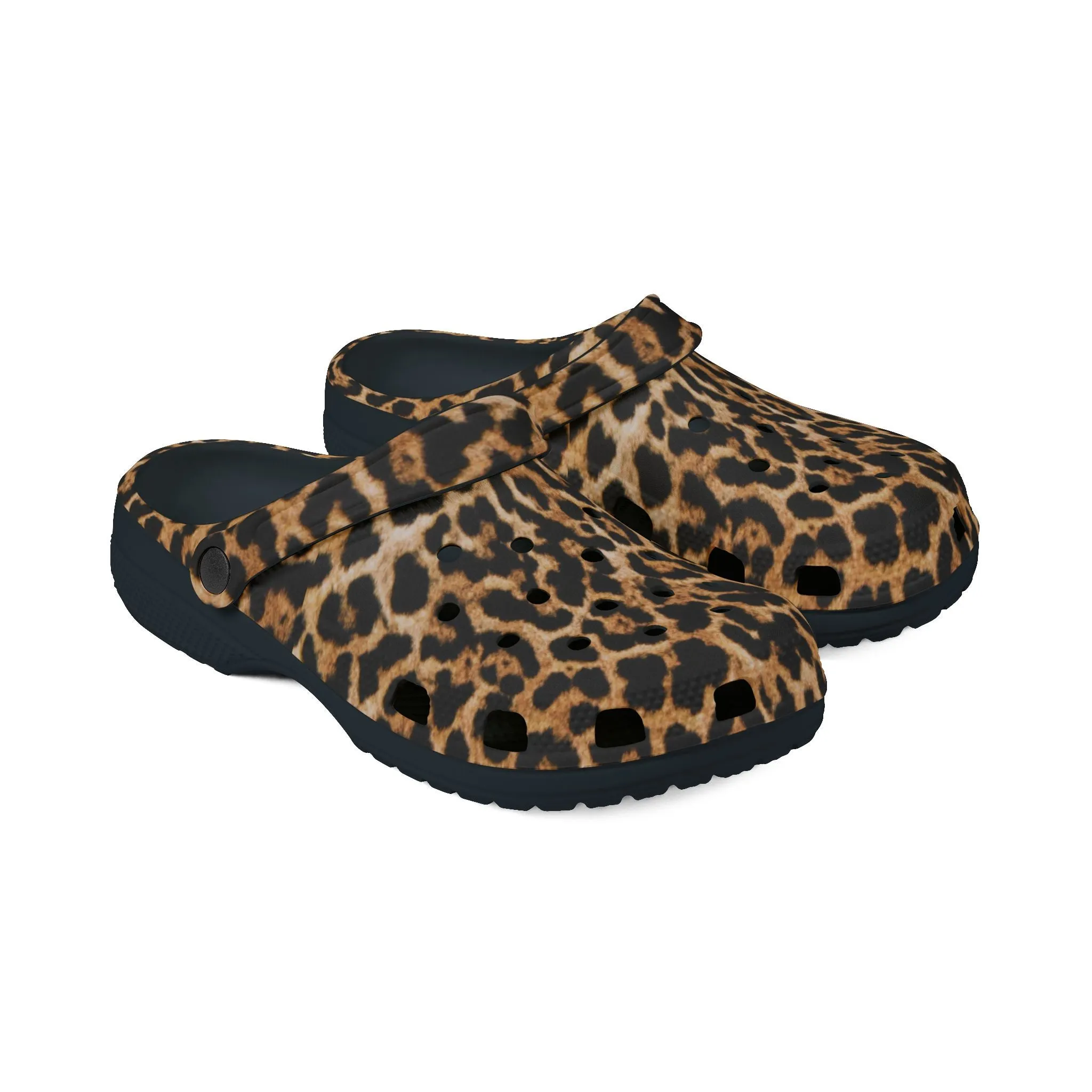 Leopard Print EVA Foam Rubber Clogs for Comfort and Style