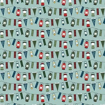 Let's Go Camping Collection Explore Banners 12 x 12 Double-Sided Scrapbook Paper by Echo Park Paper