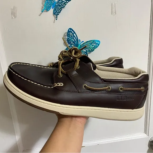 “L.L. BEAN” BROWN BOAT/DECK SHOES 13