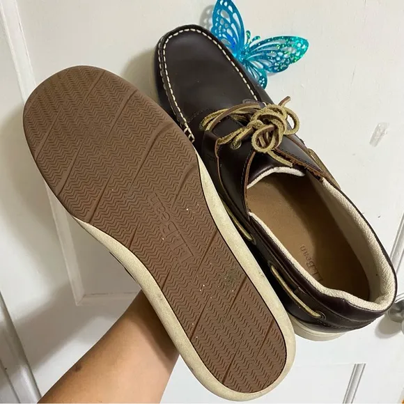 “L.L. BEAN” BROWN BOAT/DECK SHOES 13