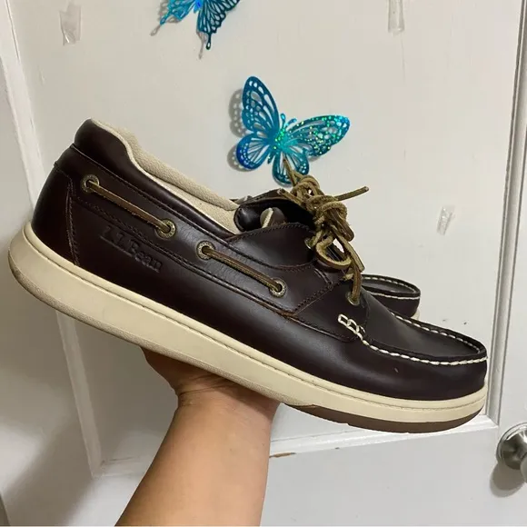 “L.L. BEAN” BROWN BOAT/DECK SHOES 13