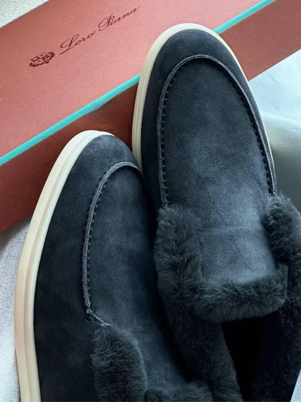 Loro Piana Suede Calfskin Open Hiking Ankle Boots