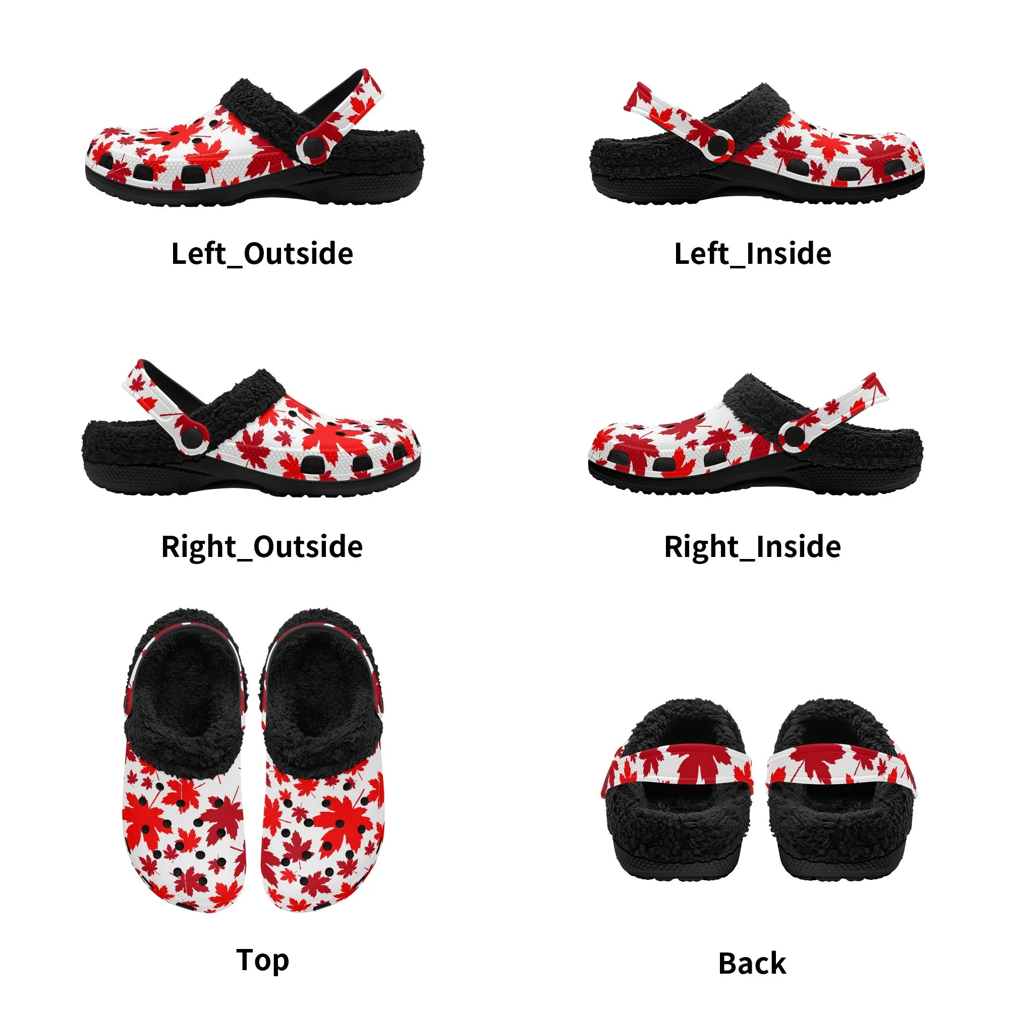Maple Leaves | Fleece-Lined Clog Slippers | Cozy, Versatile & Built for Everyday Comfort