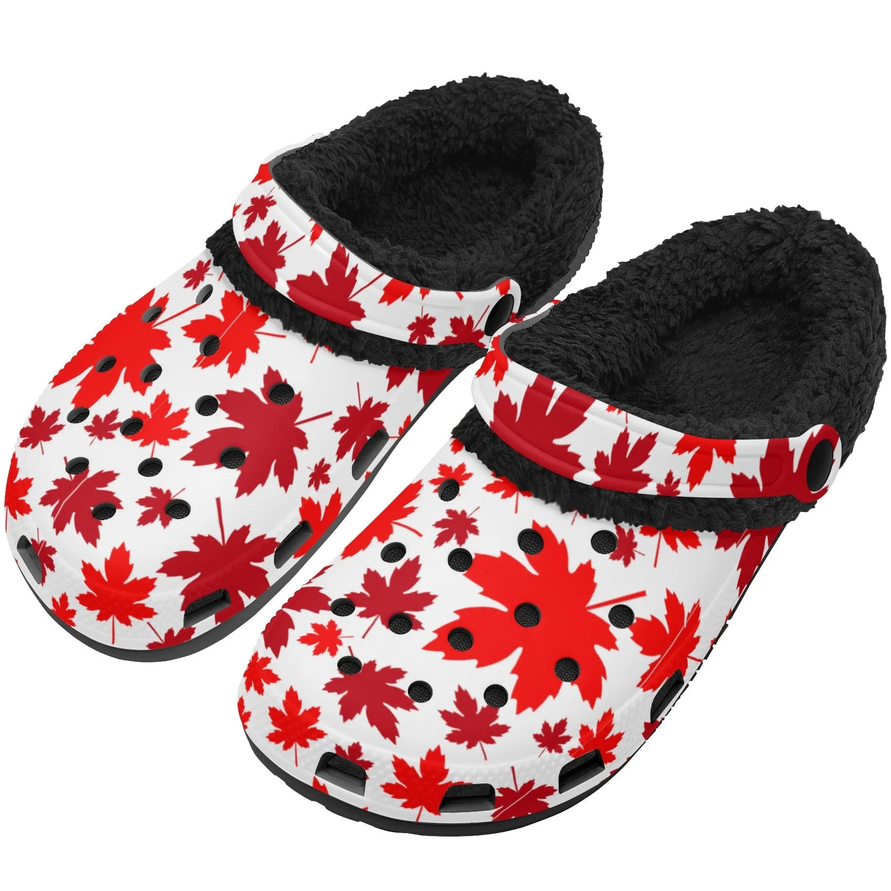 Maple Leaves | Fleece-Lined Clog Slippers | Cozy, Versatile & Built for Everyday Comfort
