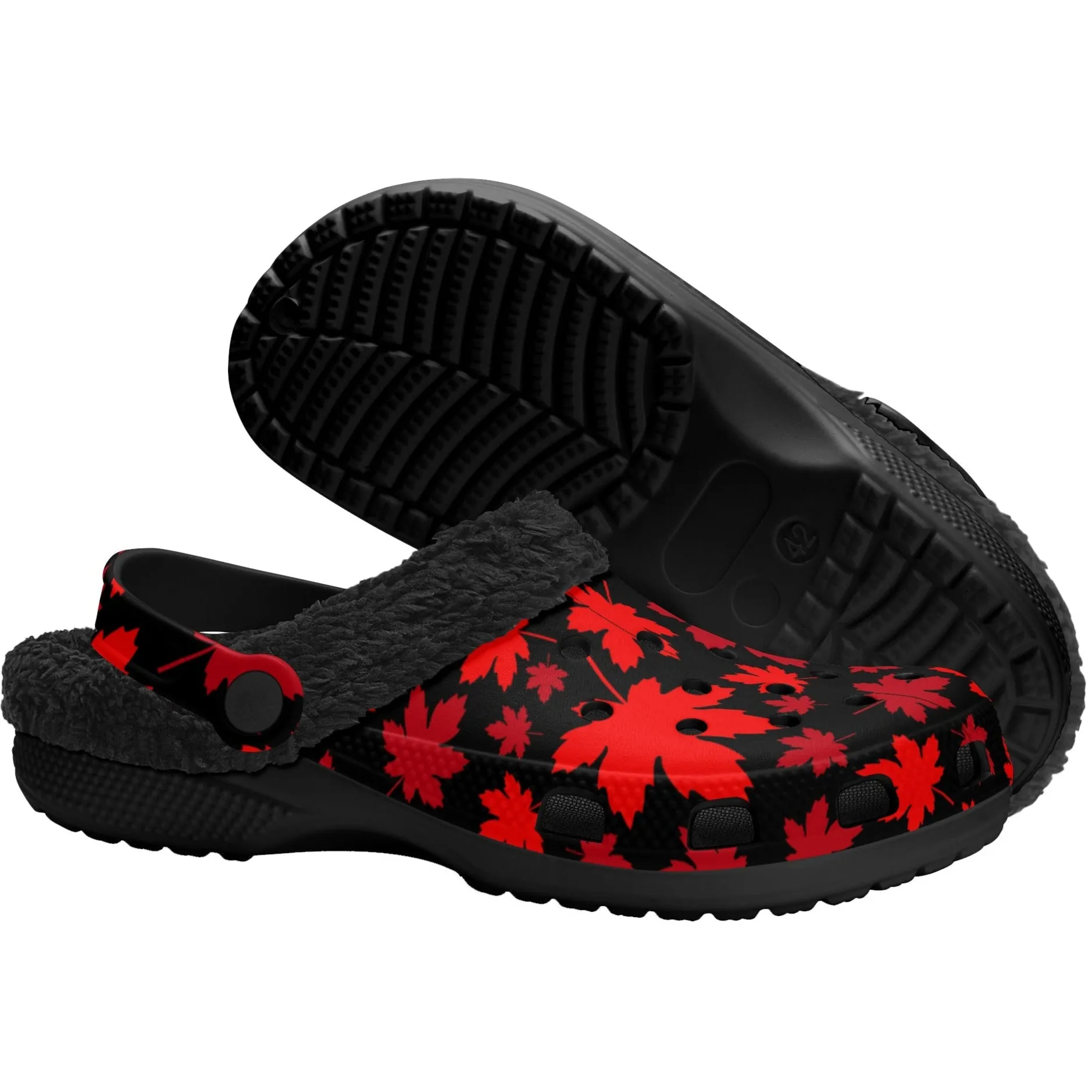 Maple Leaves | Fleece-Lined Clog Slippers | Cozy, Versatile & Built for Everyday Comfort