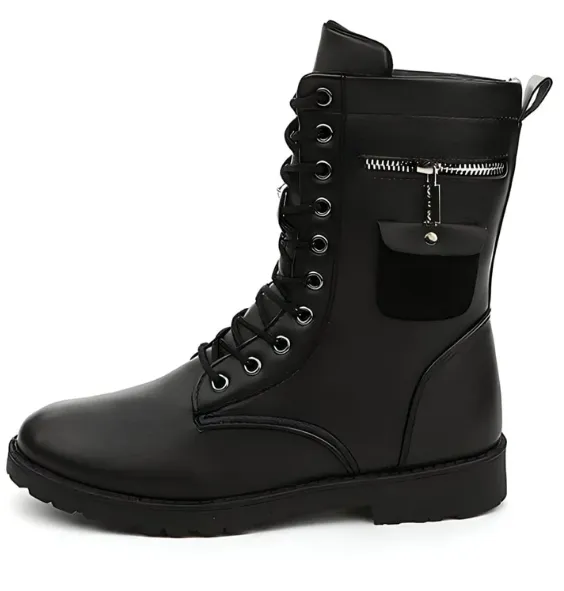 Martin Leather Combat Boots