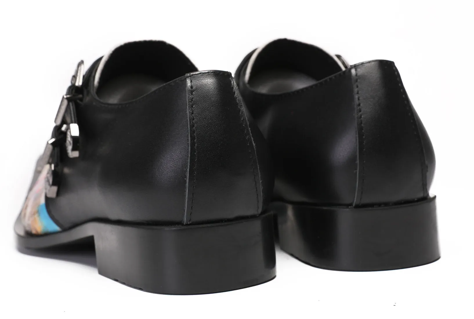 Mens Casual Dress Two Tone Western Loafers