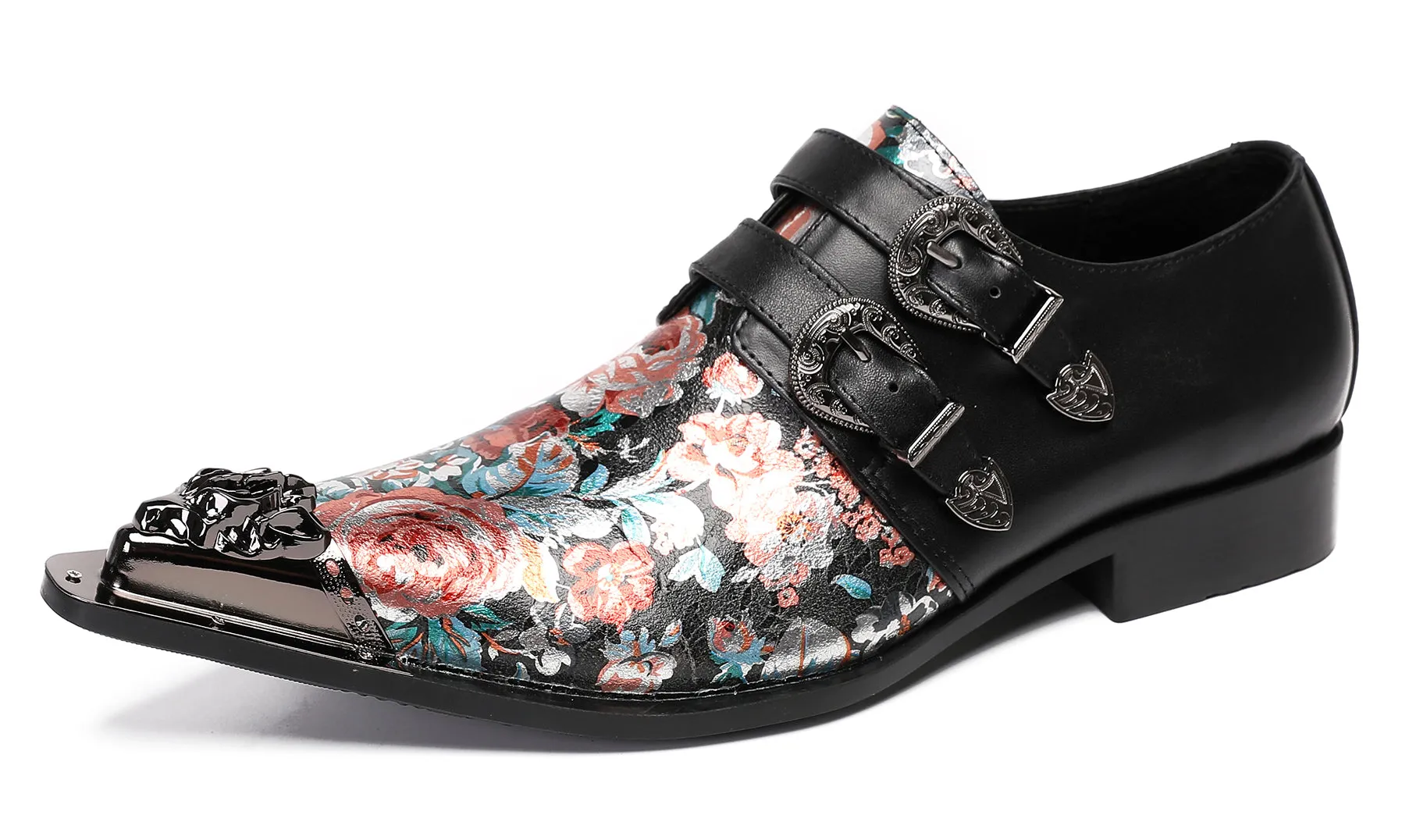 Mens Casual Dress Two Tone Western Loafers