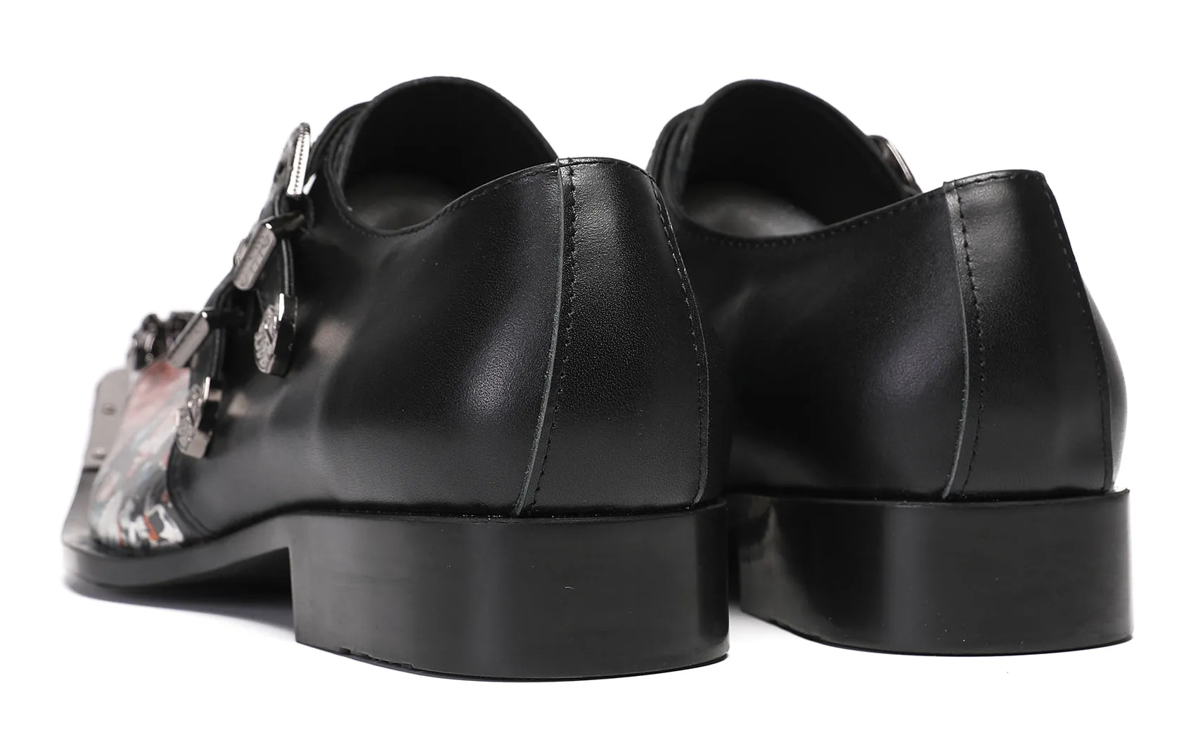 Mens Casual Dress Two Tone Western Loafers