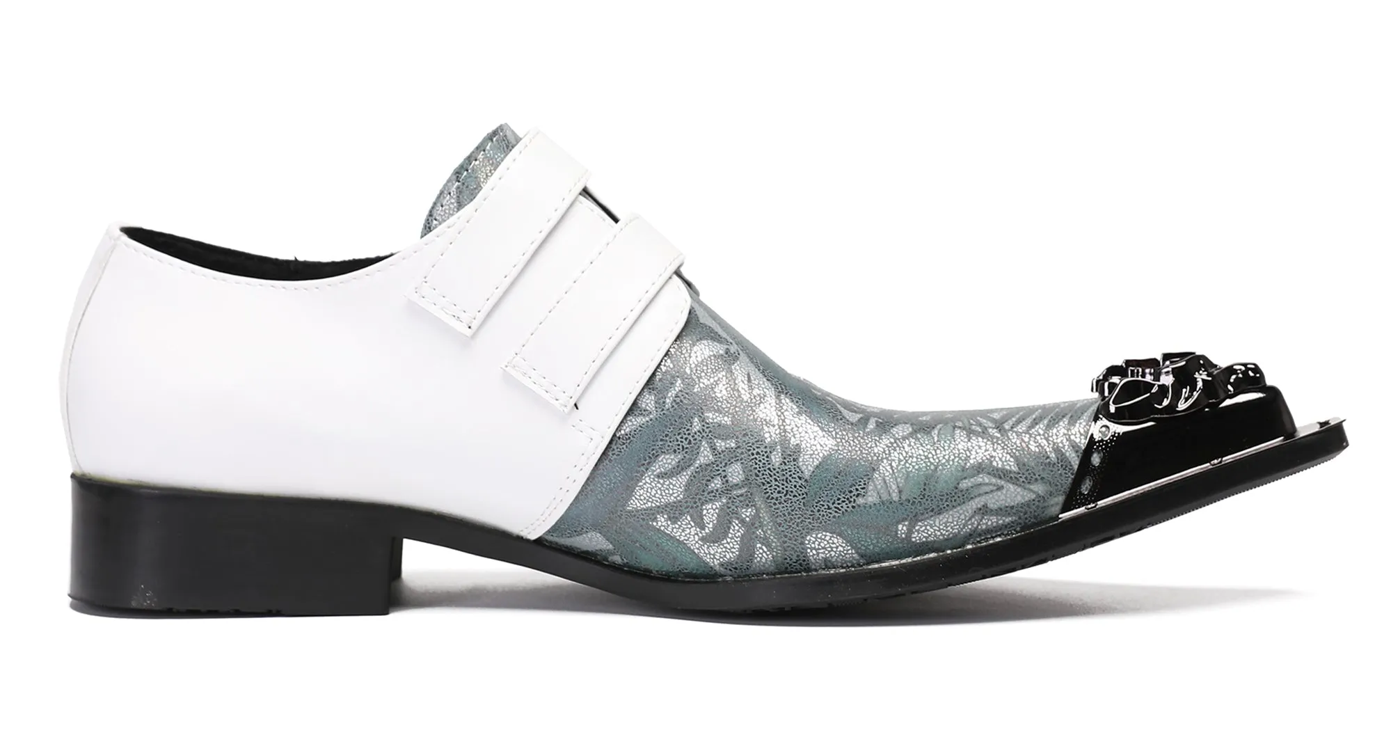 Mens Casual Dress Two Tone Western Loafers