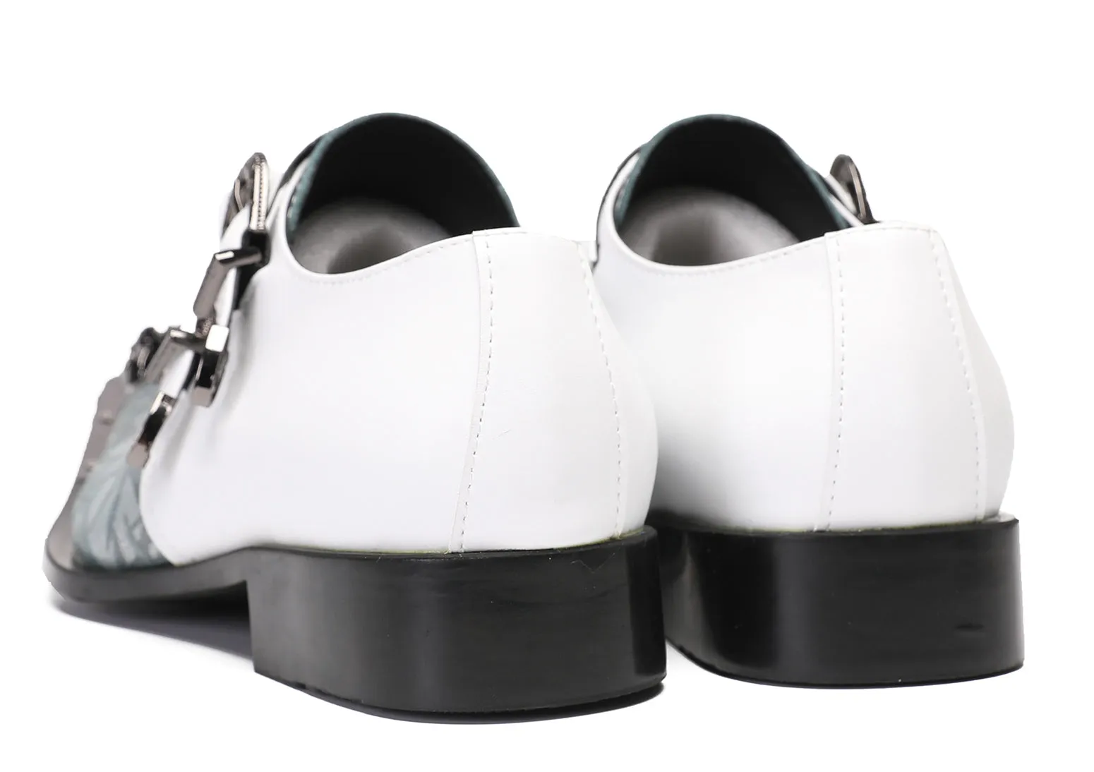 Mens Casual Dress Two Tone Western Loafers