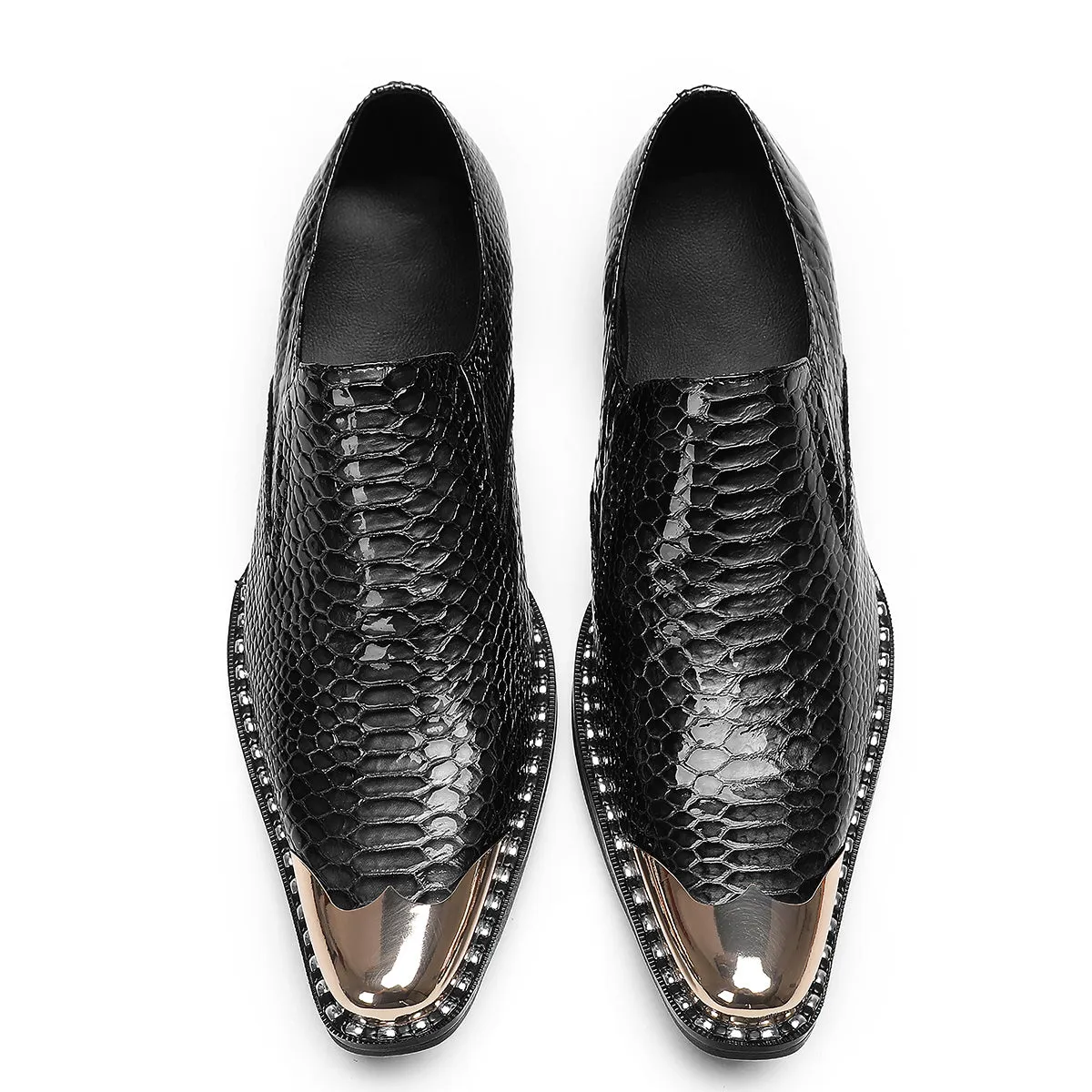 Men's Casual Metal-Tip Toe Penny Loafers
