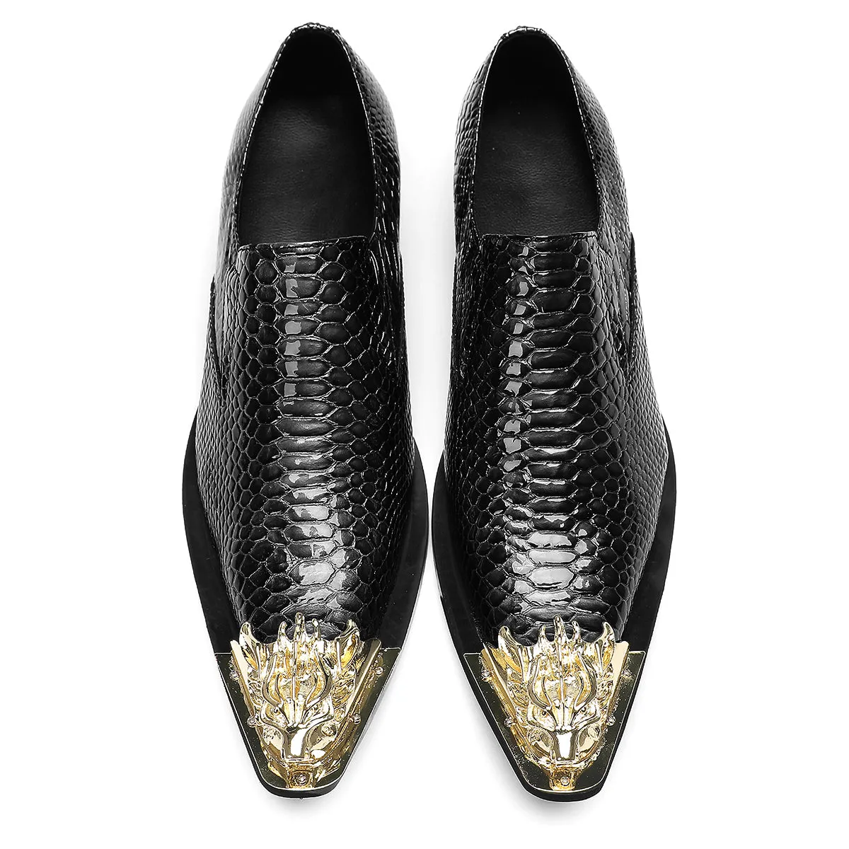 Men's Casual Metal-Tip Toe Penny Loafers