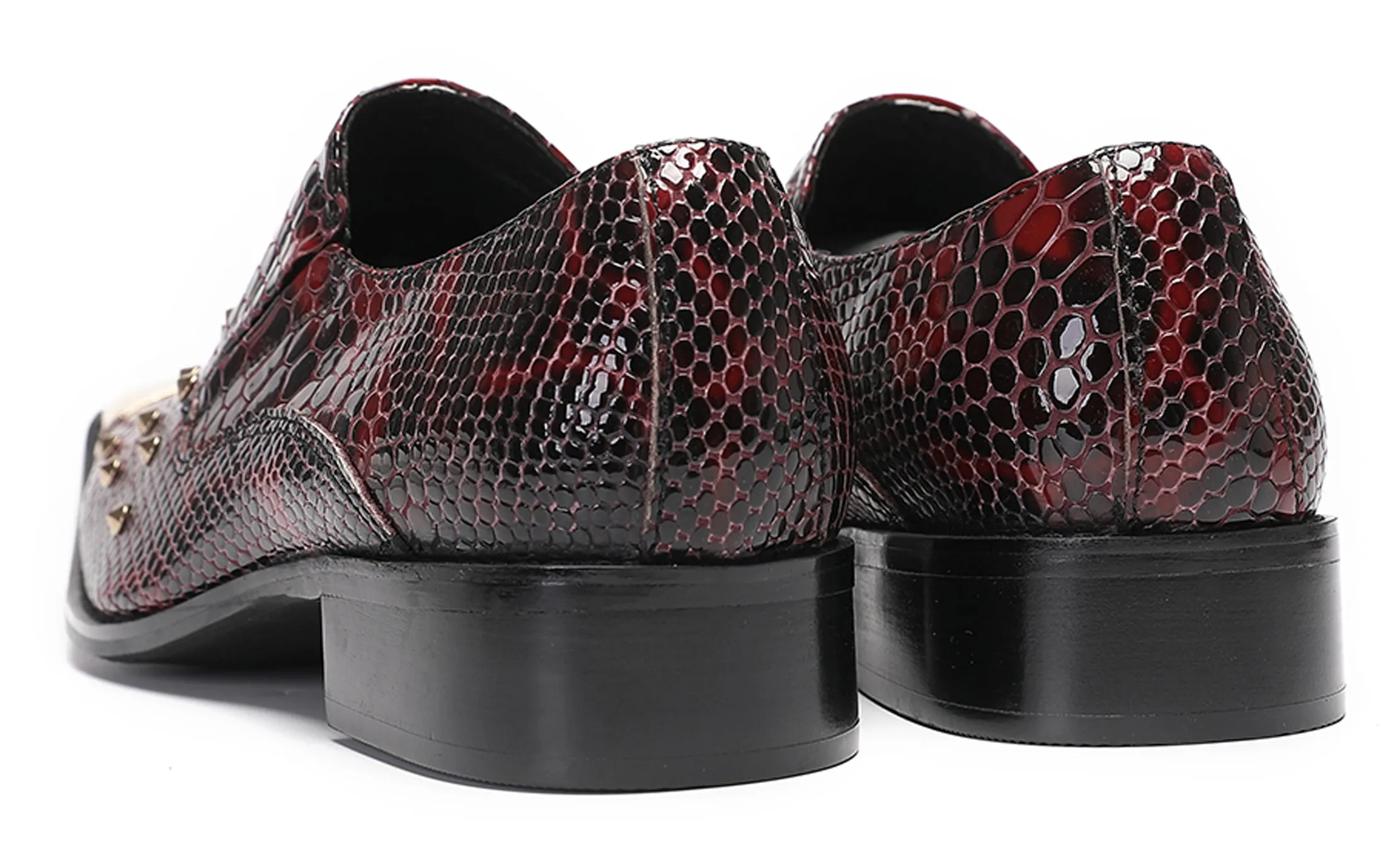 Mens Casual Party Loafers Sequin Western Shoes