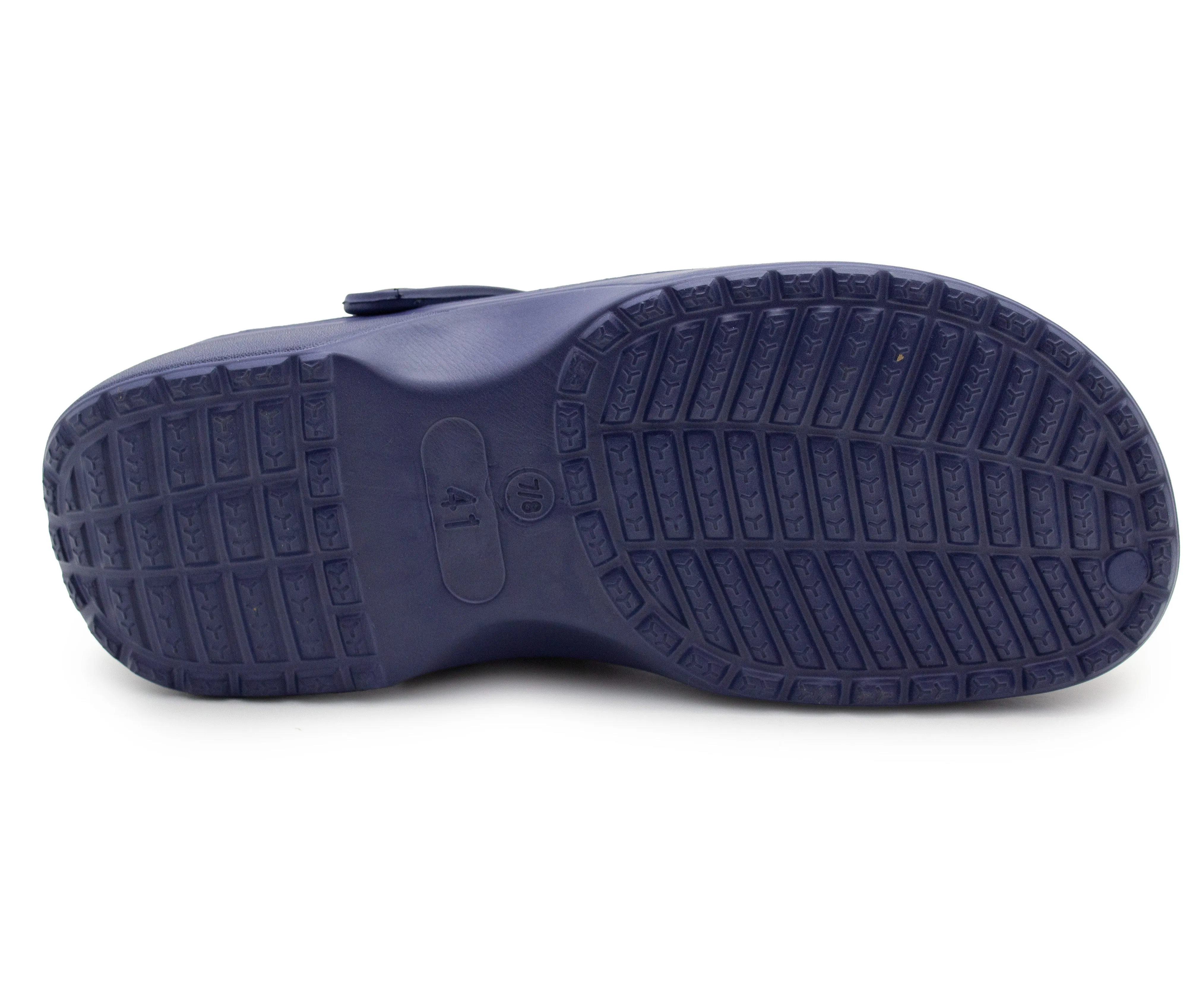 Mens Clogs Navy Lightweight EVA Garden Breathable Slip On Beach Hospital Nurse Kitchen Water Shoes Mules House Shoes Sandals