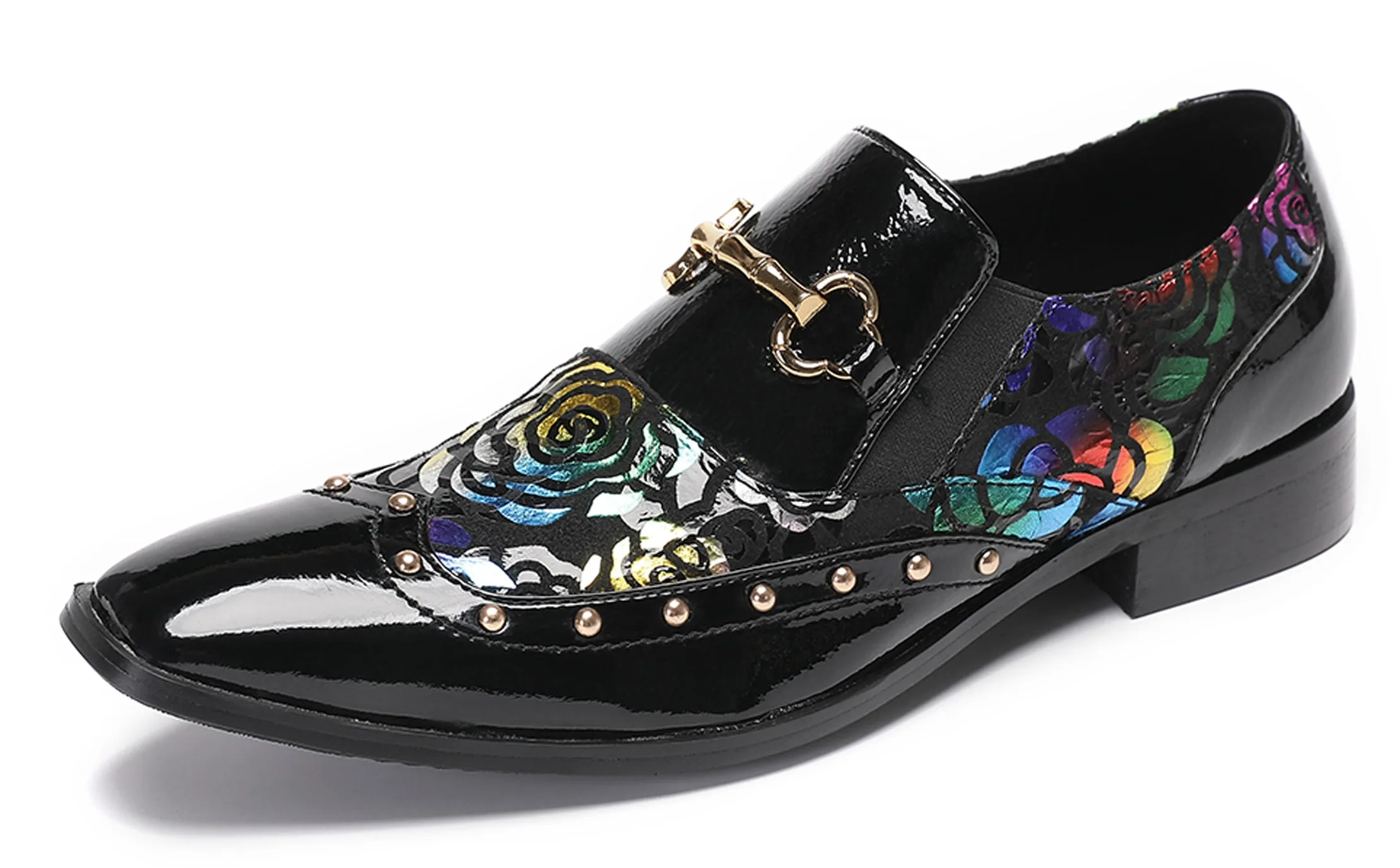 Men's Gold Chain Casual Dress Loafers