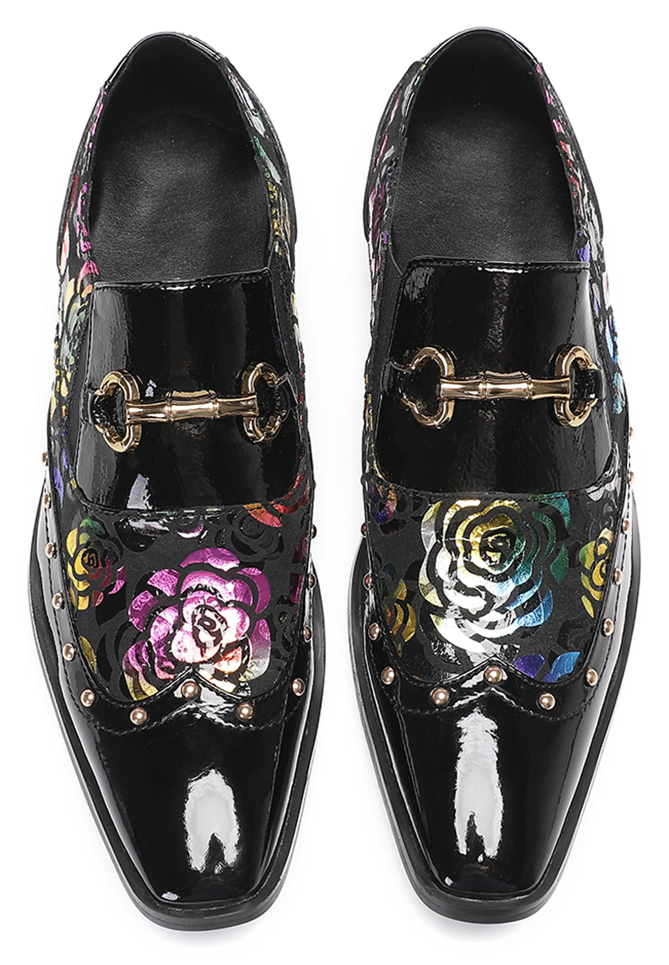 Men's Gold Chain Casual Dress Loafers