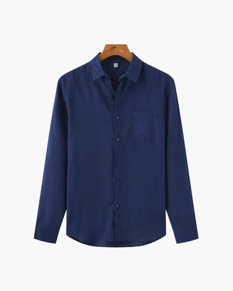 Men’s Linen Shirt – Long Sleeve – Smart Casual Essential
