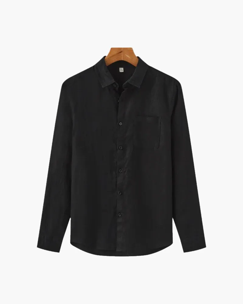 Men’s Linen Shirt – Long Sleeve – Smart Casual Essential